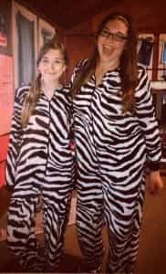 Racquel & Mera as Zebra Twins